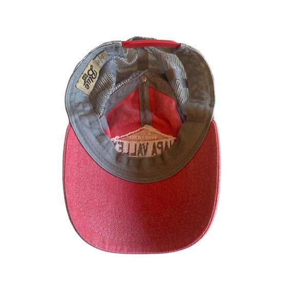 Napa Valley Girl Distressed Red & Gray Trucker Hat By Blue 84 Adjustable Mesh Ba - Picture 4 of 5